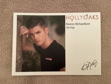 KIERON RICHARDSON    (HOLLYOAKS) PRESIGNED CAST CARD