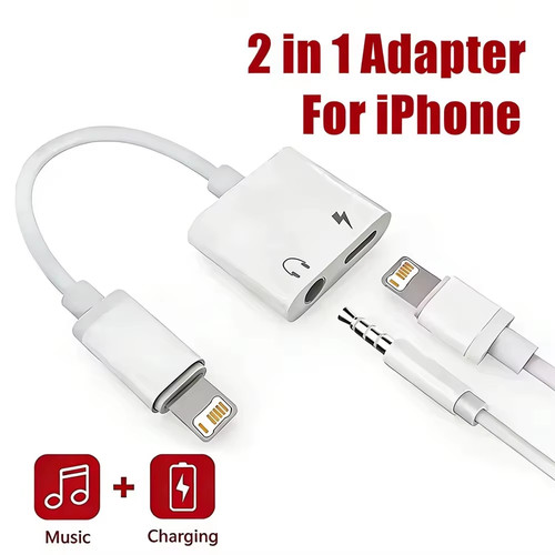2in1 adapter aux 5mm audio - 2in1,