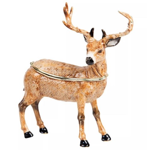 Stag treasured trinket box - stag,