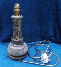 A Cornish Serpentine Lighthouse Lamp