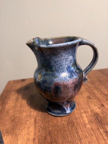 Handmade studio pottery jug - studio,