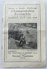 North v South Challenge Scramble - 1946 Streatham & District MCC Programme