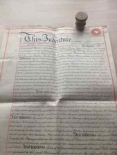 Victorian Vellum Indenture: 1889 Morison & Niven Thurloe Place Brompton London