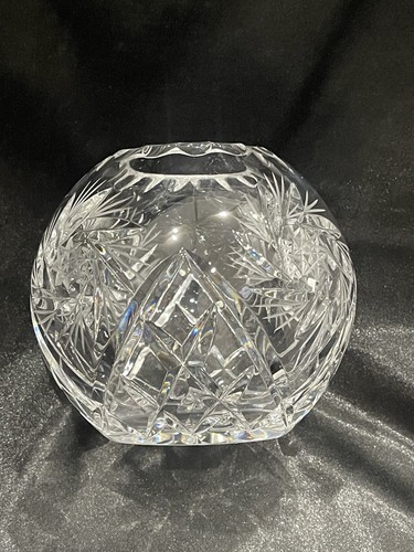 Vintage heavy cut - crystal, rose