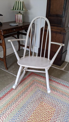 Ercol painted rocking chair - ercol,