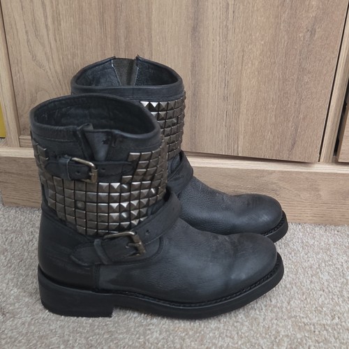 Ash leather biker boots size - boots,