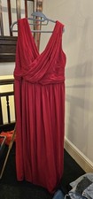 Bridesmaids Dress Red Chiffon