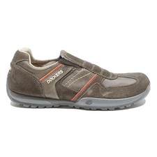 DOCKERS Mens Leather Casual Slip-On Brown Walking Shoes UK 8 Comfortable