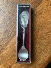 Pewter Bear Collectible Spoon Original Box Boma Canada 