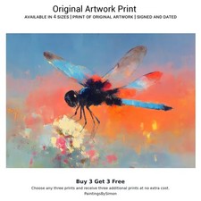 Dragonfly on a Flower | Print