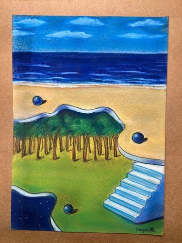 Rene magritte drawing paper - drawing, on