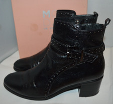 Moda in Pelle Cherie Women's Ankle Size 39 UK 6  Black good condition in box