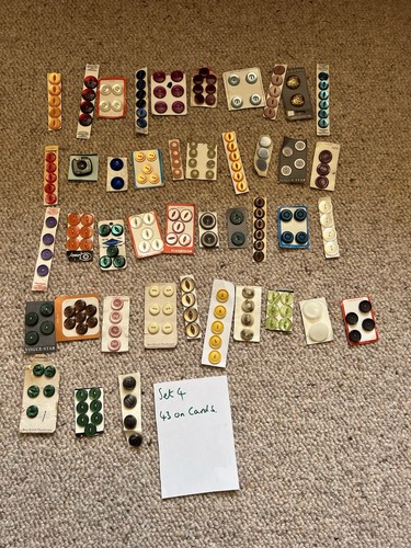 43sets vintage buttons - ,