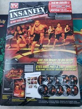 Insanity 60 day workout dvd set shaun t fitness nutrition p90x beachbody cardio