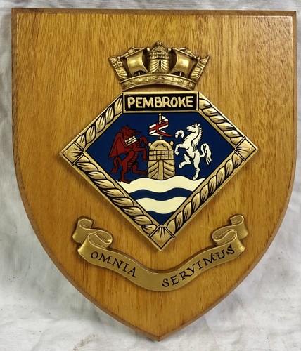 Vintage hms pembroke badge - vintage,