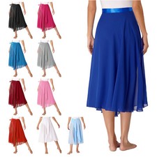 Woman Lyrical Ballet Dance Skirt Sheer Wrap Swing Skirts Modren Dance Costume
