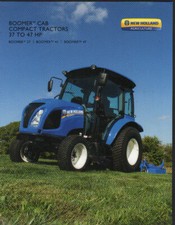 New Holland "Boomer" 37 to 47hp Compact Cab Tractor Brochure Leaflet