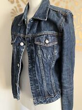 DIESAL Stonewashed Denim Jacket 8 10 Festival Vintage Style 70s Boho Distressed