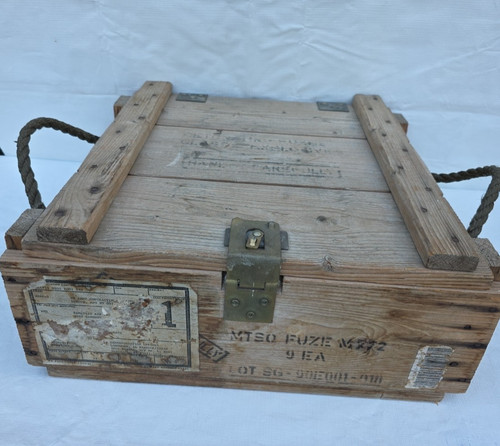 Vintage army military wood - us,