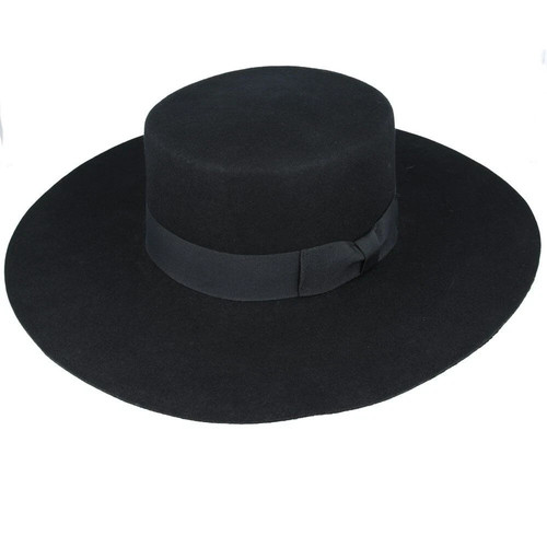 Wool felt bolero hat - wool,