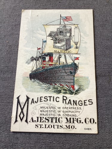 Vintage trade card majestic - vintage,
