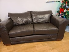 Next 2 Seater Leather Sofa