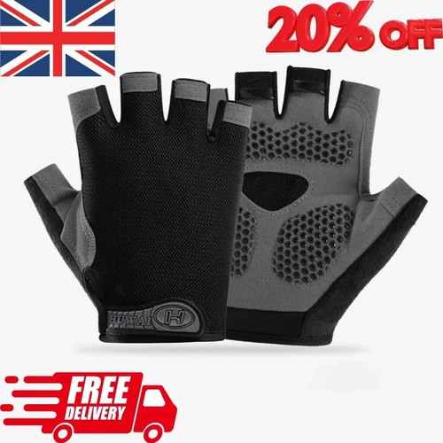 Half finger cycling gloves - half,
