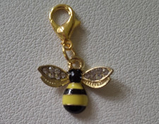 Enamel bee charm