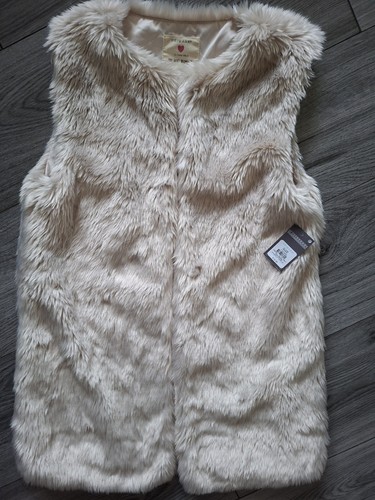 Primark girls cream faux fur - primark,