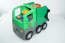 Lego Duplo Garbage Truck Recycle Bin Lorry Dustbin Rubbish Cart & Driver
