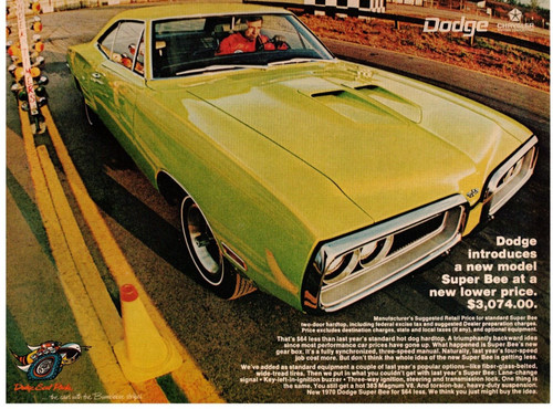 1970 dodge super bee vintage - super,