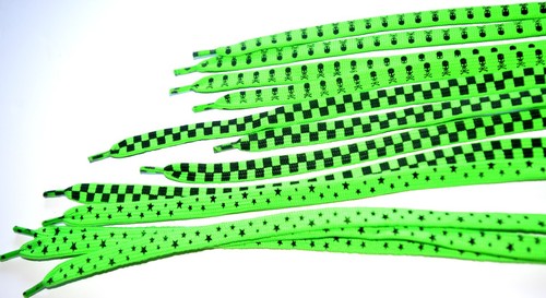 Flat coloured neon skate boot - flat,