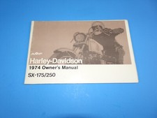 1974 Owners Manual AMF Harley