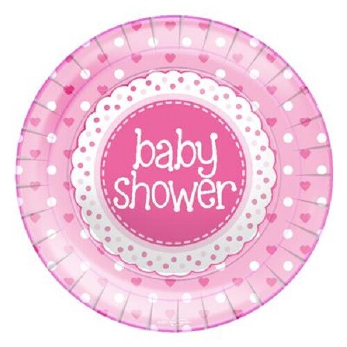 Pink girl baby shower - pink,