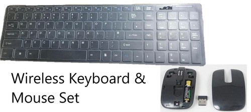 Black wireless keyboard - wireless, keyboard+num