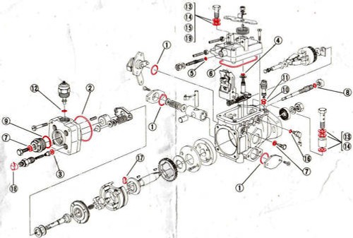 Zexel total overhaul fuel pump - zexel,