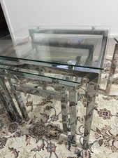 Glass Coffee Table Set of 3