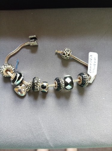 Silver bracelet with - bracelet,