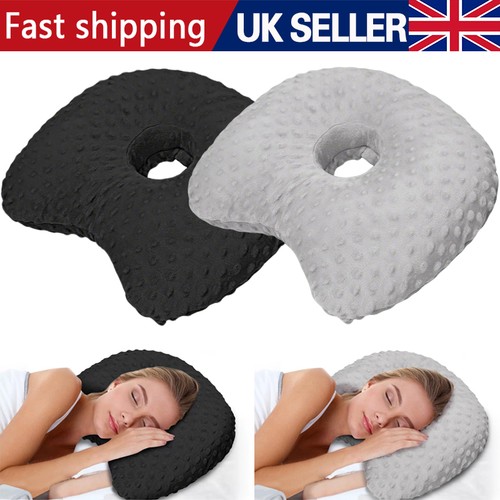 Ear piercing pillow - piercing, side