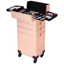 Cosmetic Case Nail Makeup Box Trolley Manicurist Beautician Hairdresser Tool Box