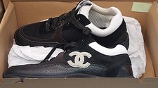 Chanel G37494 39  Runners trainers White & Black Size Uk 6 EU 39, US 8