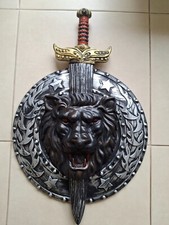 Silver Gladiator Shield and Sword, Warrior, Roman, Solider, Fancy Dress