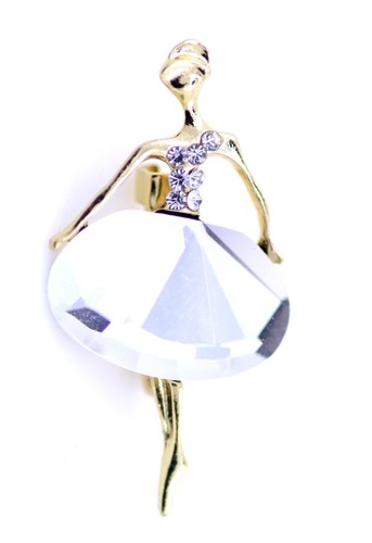 Gold and clear coloured
