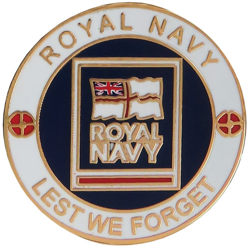 Royal navy remembrance pin - royal,
