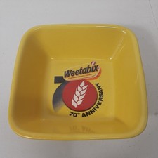 Weetabix 70th Anniversary Square Yellow Cereal Breakfast Bowl