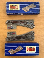 Hornby Dublo 3rail boxed good quality left and right hand manual points