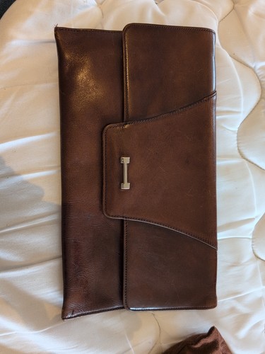 Suzy smith leather clutch bag - leather,