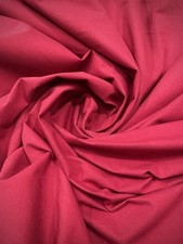Red Fire Treated Quality Woven Plain Fabrics For Upholstery Curtains Per Metre