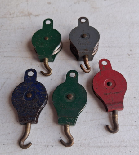 Meccano pulley blocks - meccano, x