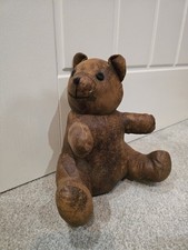 Preloved Leather Teddy Bear